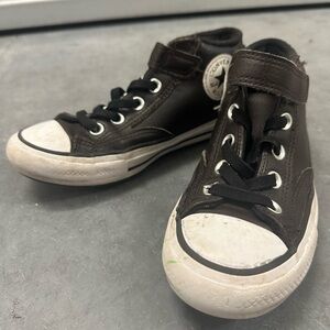 Converse Kids Brown Leather High Top Sneakers